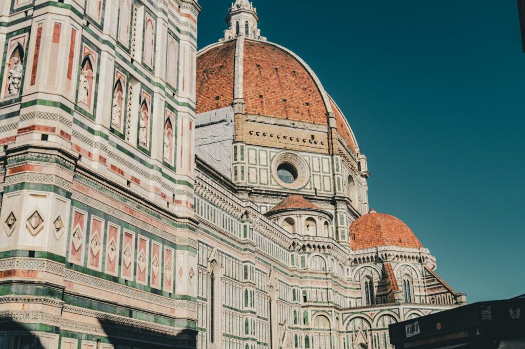 pexels photo 34520339 The iconic exterior of Santa Maria del Fiore in Florence with its stunning dome and intricate architecture.